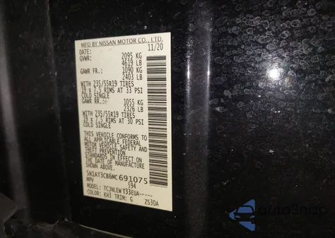 2021 Nissan Rogue Sl Intelligent Awd z USA, uszkodzony, nr VIN 5N1AT3CB6MC691075